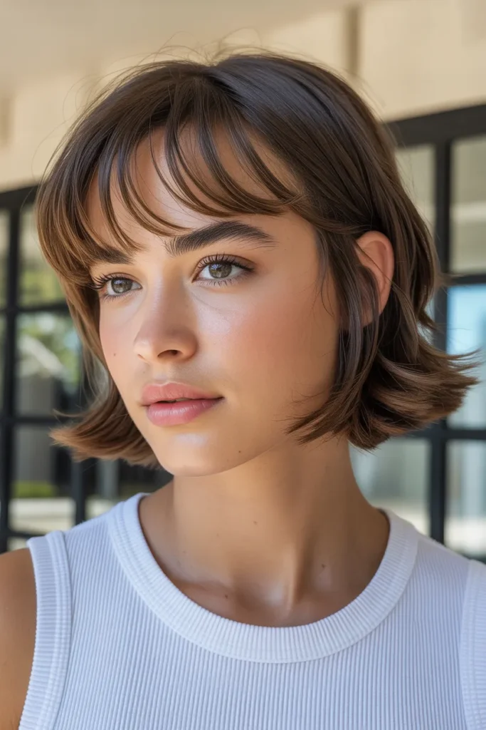 Side-Swept Baby Bangs