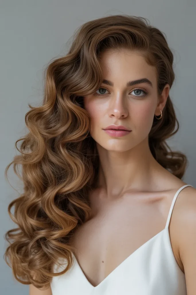 Side Swept Curls