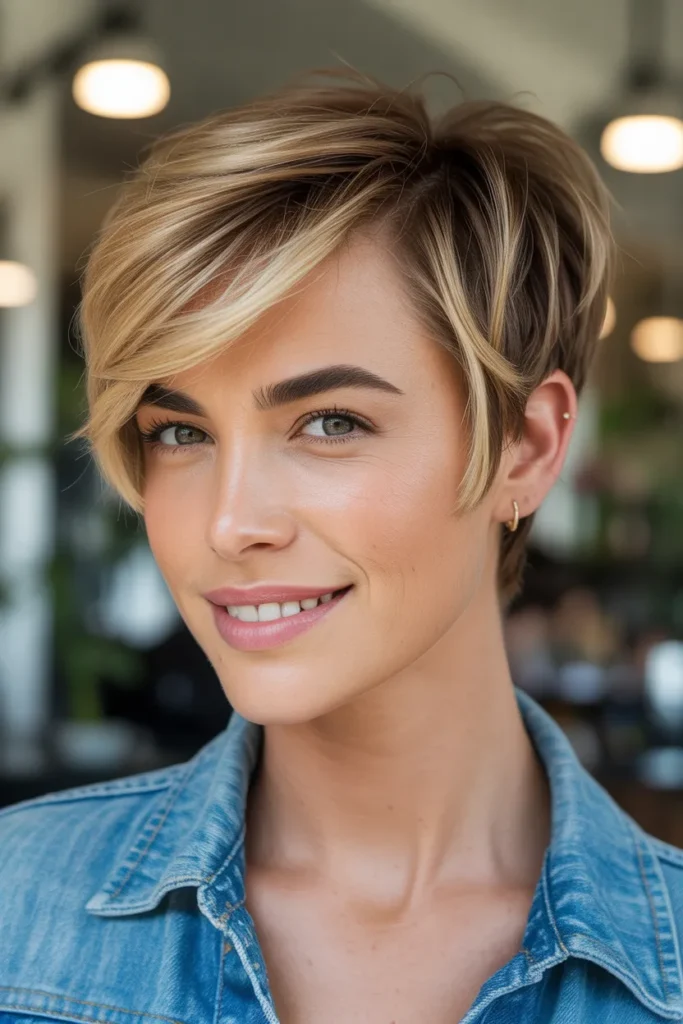 Side-Swept Pixie Bixie