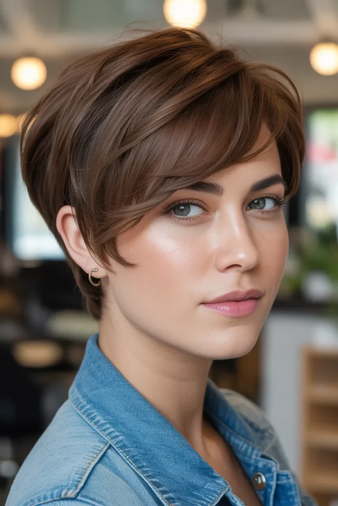 Side-Swept Pixie Layers