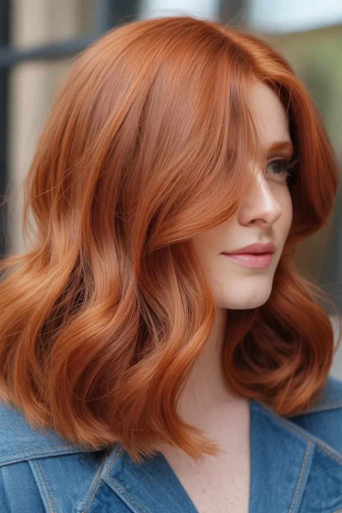 Soft Copper Auburn Hair
