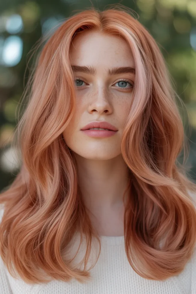 Soft Strawberry Copper Hair