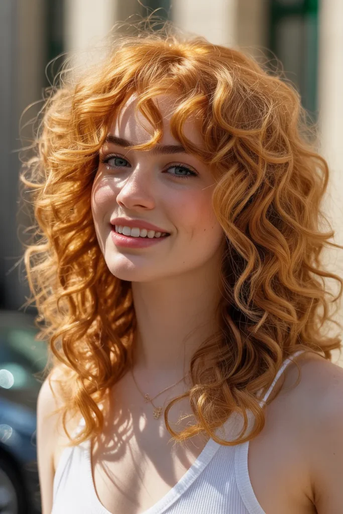 Strawberry Blonde Curly Hair