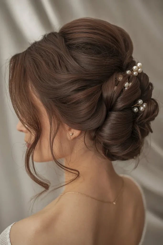Textured Bridal Updo