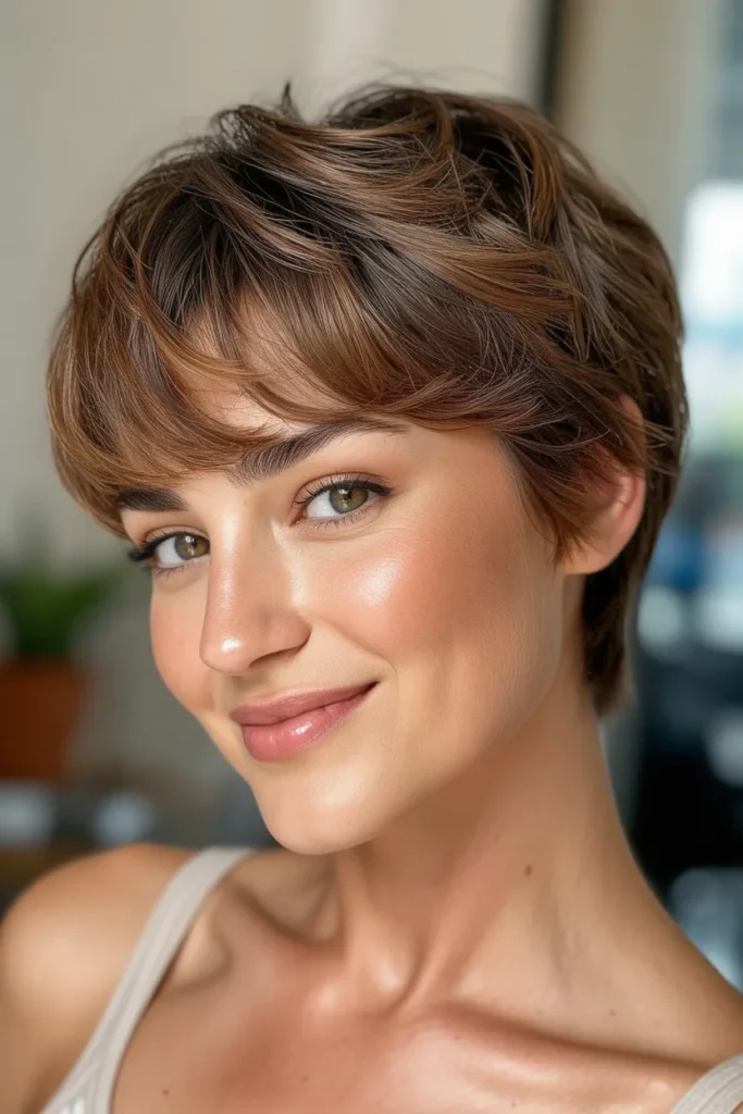 Textured Pixie with Wispy Bangs