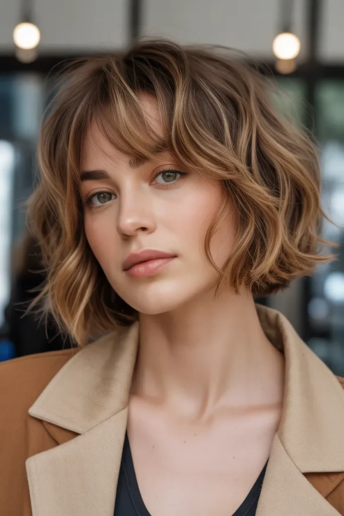 Tousled Bob with Airy Wispy Bangs