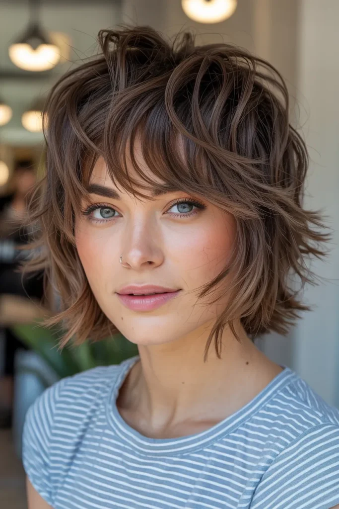 Tousled Messy Layers