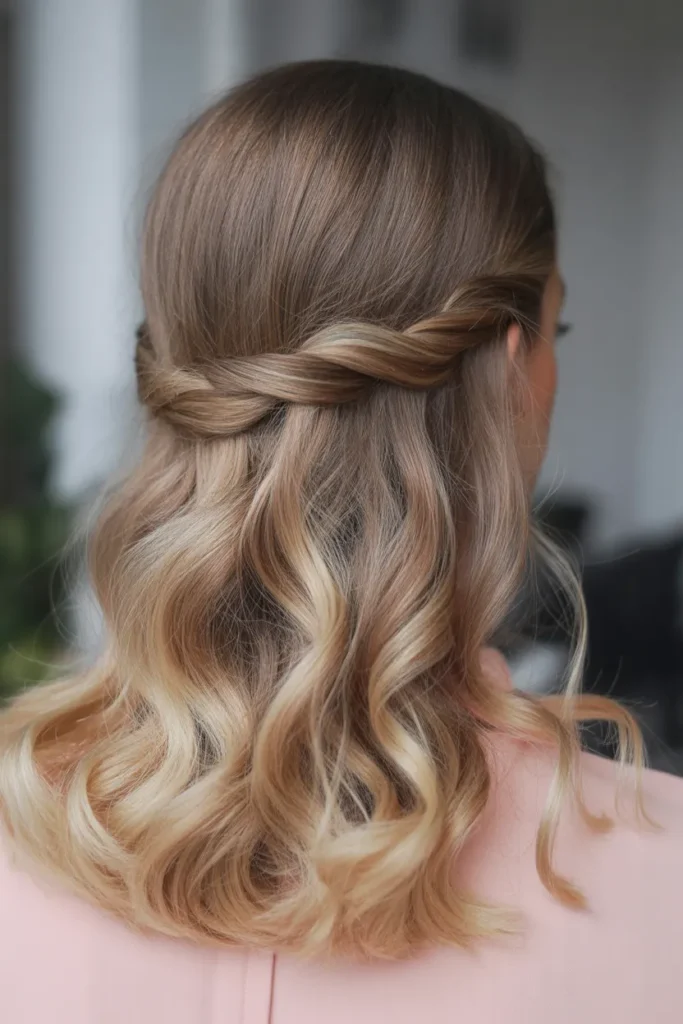 Twisted Half-Up Style