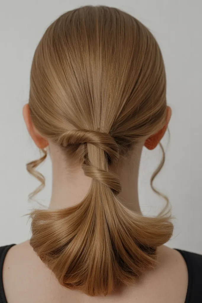Twisted Low Ponytail