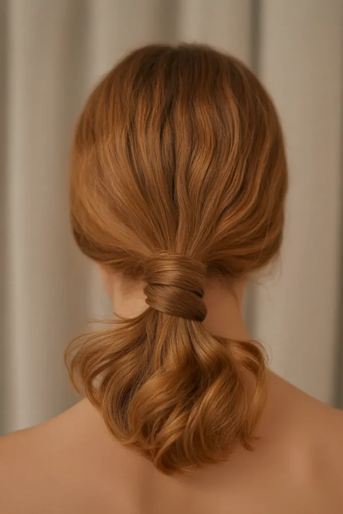 Twisted Low Ponytail