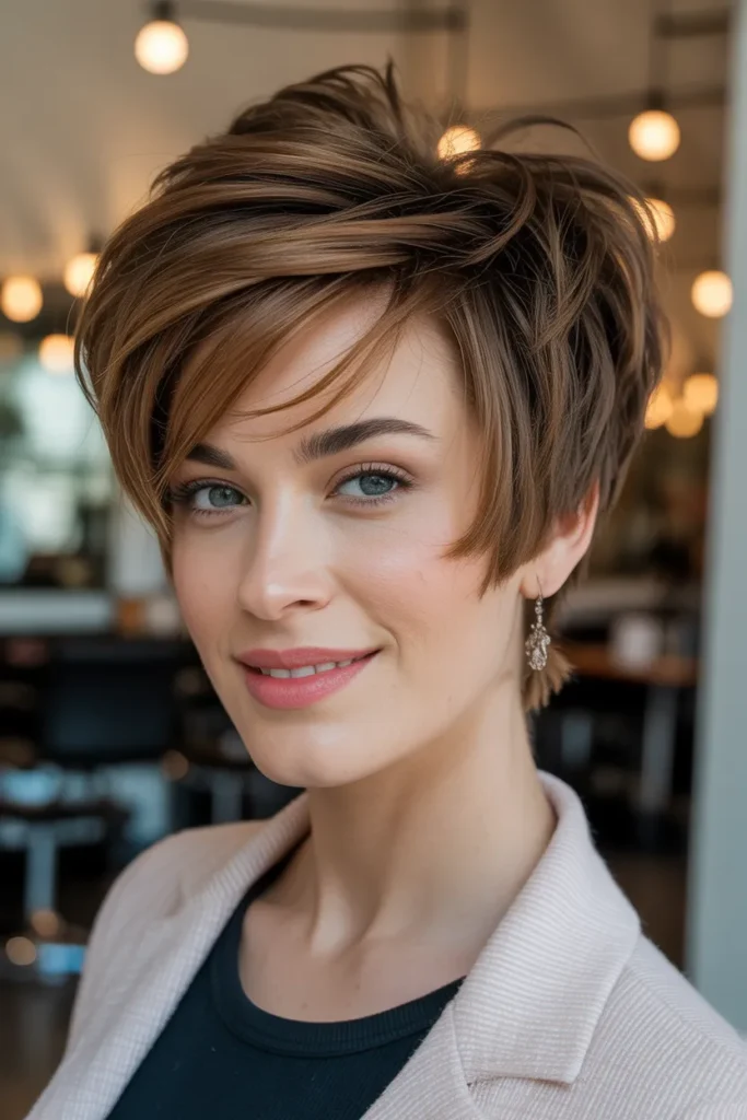 Voluminous Layered Pixie