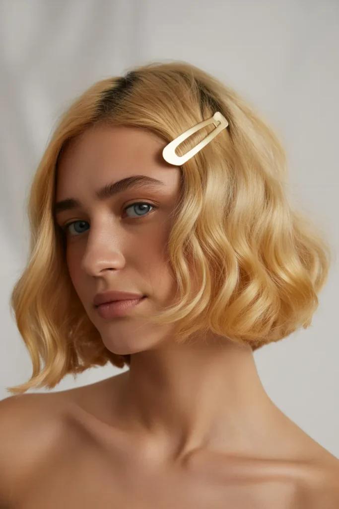 Wavy Bob with Clips