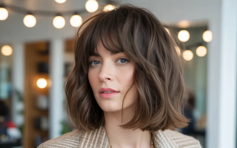 25 Long Bob with Curtain Bangs Modern Hair Trends