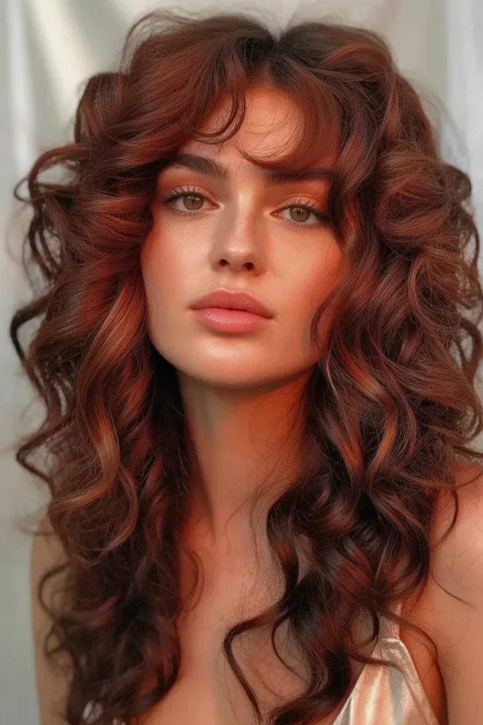 Auburn Voluminous Curls