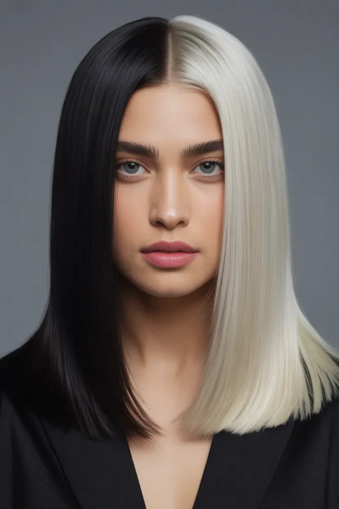 Black & Platinum Split