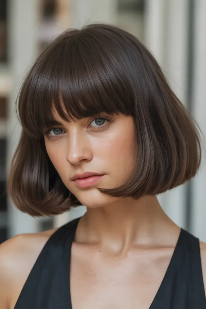 Blunt Bob with Bangs
