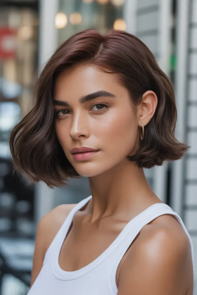 Blunt Jawline Bob