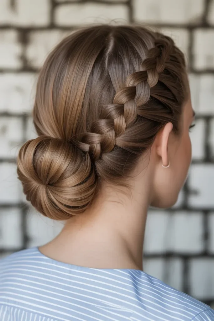 Braided Crown Bun