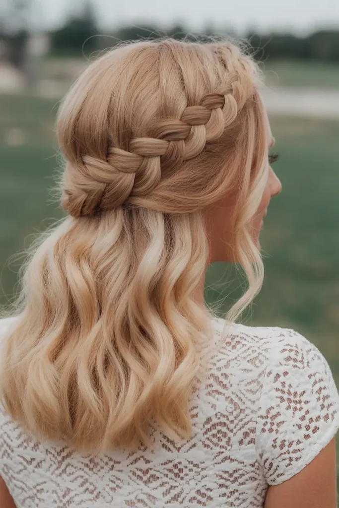 Braided Crown Half-Up