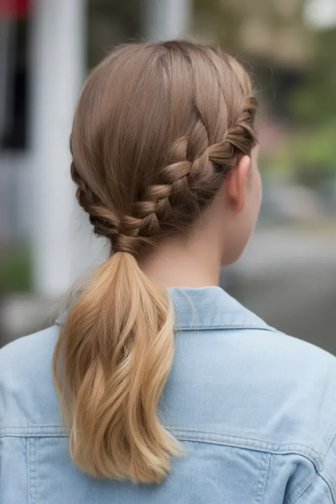 Braided Low Ponytail