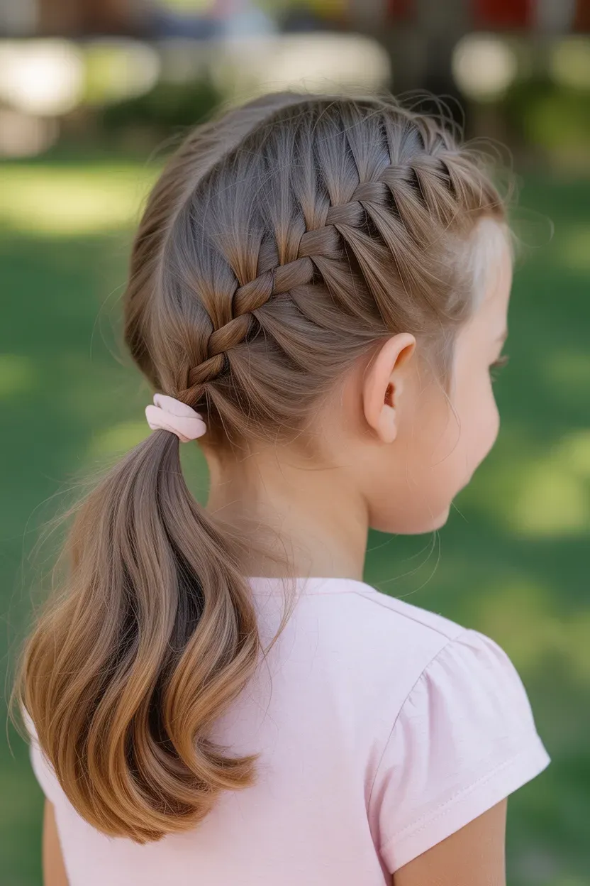 Braided Side Ponytail