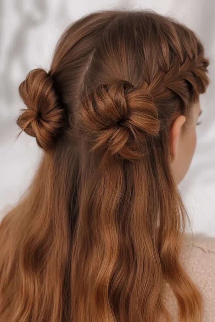 Braided Space Buns