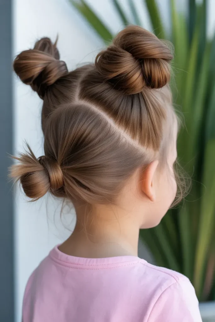 Braided Space Buns