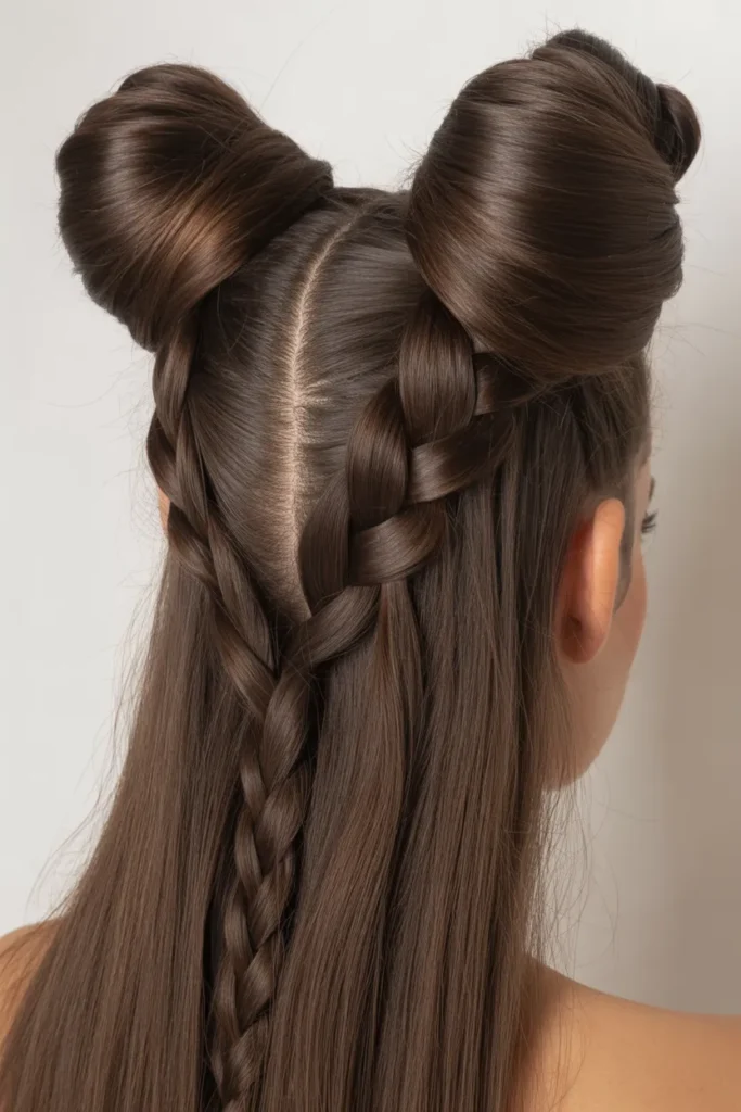 Braided Space Buns