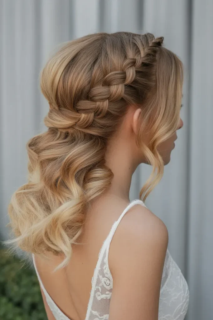 Bubble Braid Half-Up