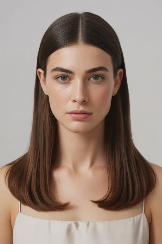 Center Part Straight Bob