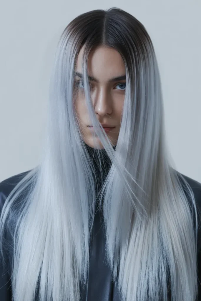 Cool Silver Ombre