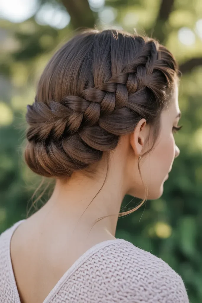 Crown Braid Style