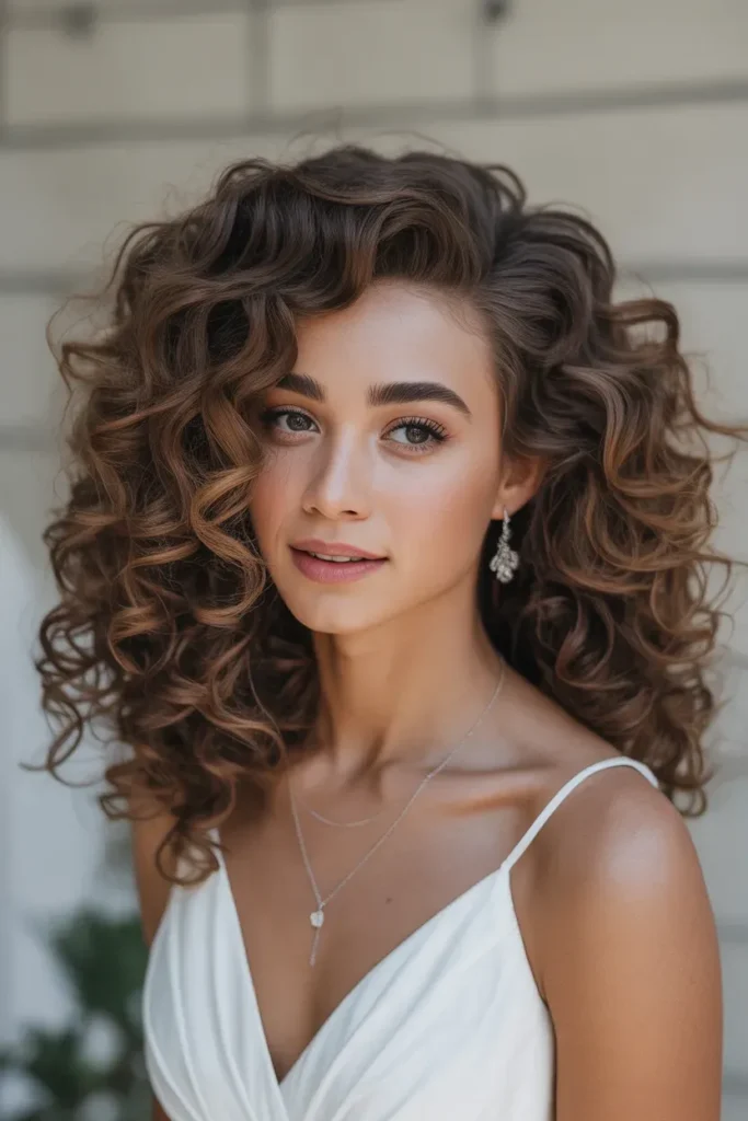 Curly Volume Half-Up