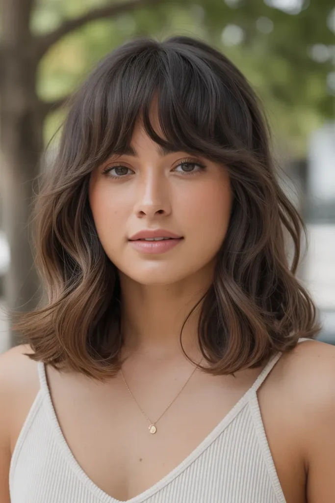 Curtain Bangs Bob