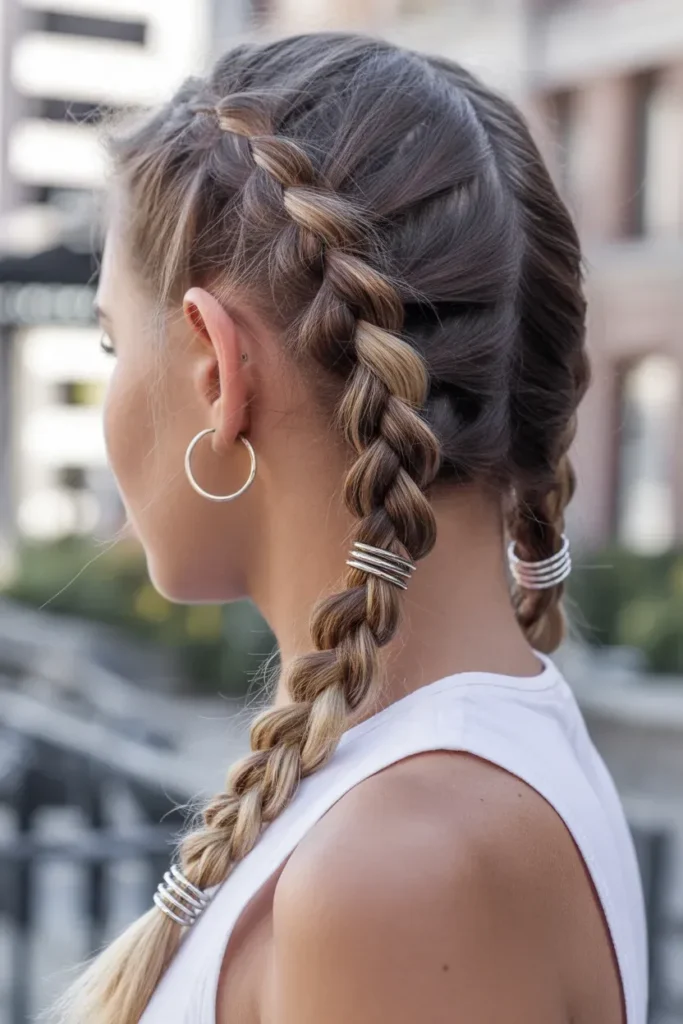 Double Braid Rings