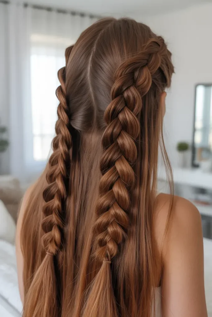 Fishtail Dutch Pigtails
