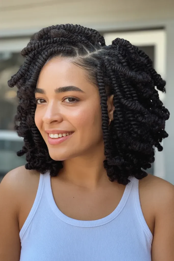 Flat Twist Updo