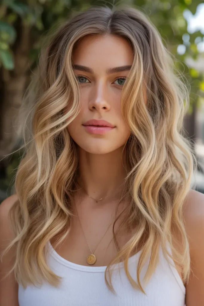 Golden Blonde Beach Waves