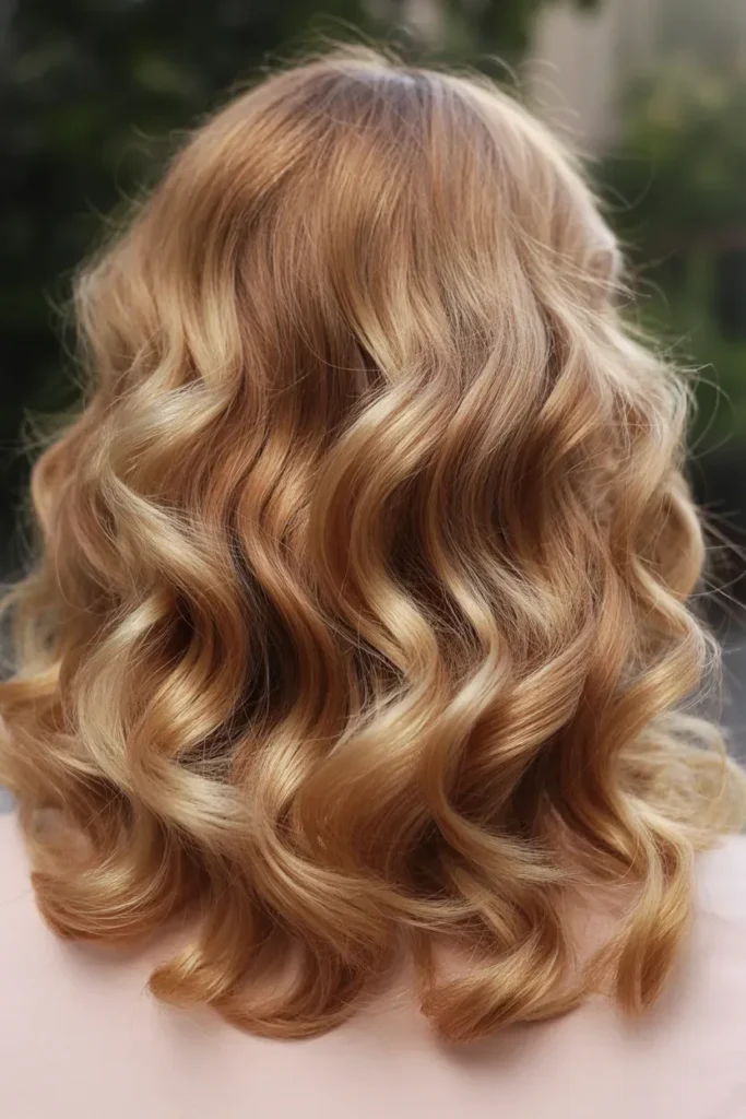 Golden Blonde Loose Curls