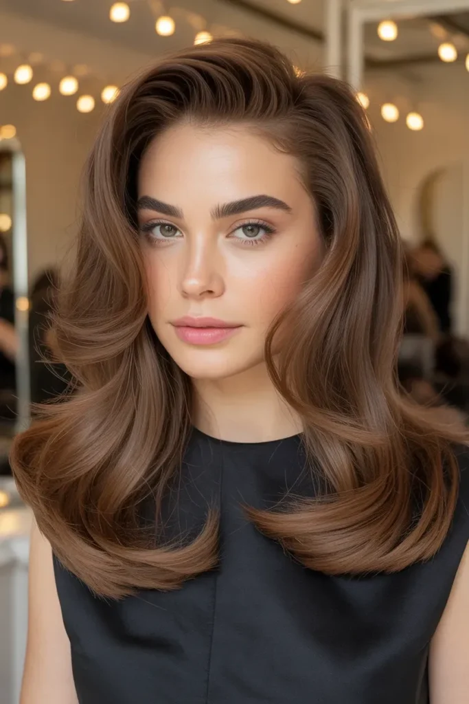 Golden Blonde Voluminous Blowout