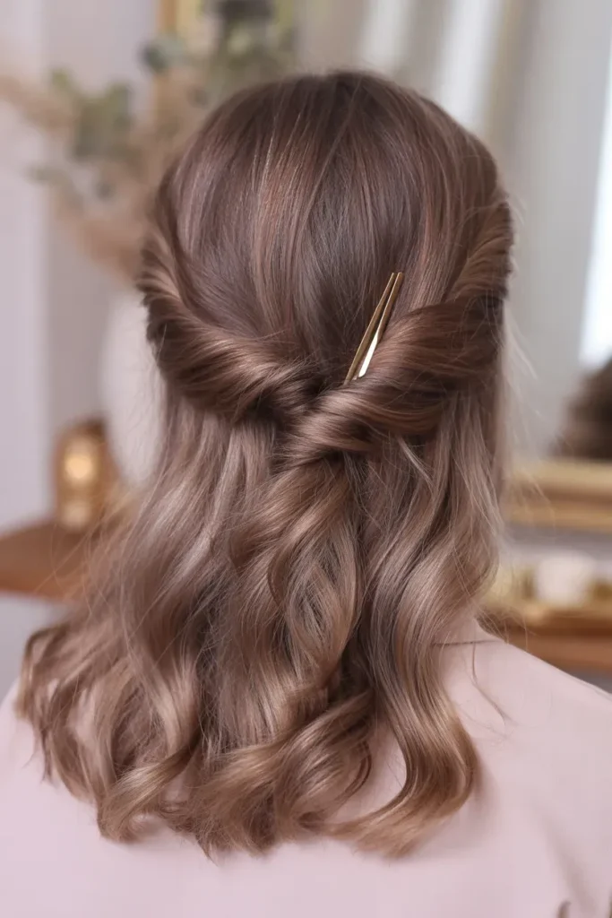 Half-Up Mushroom Twist