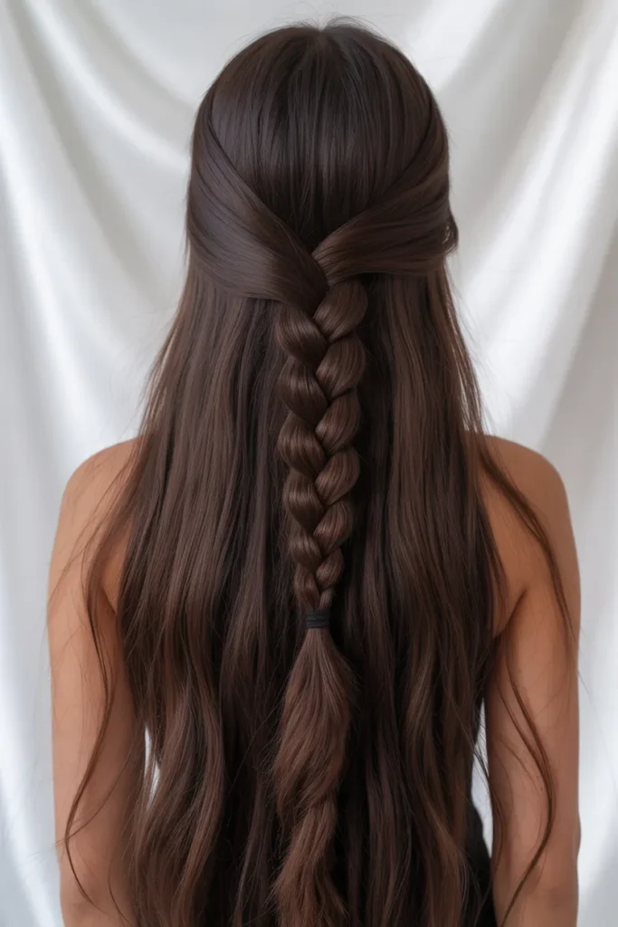 High Braided Ponytail