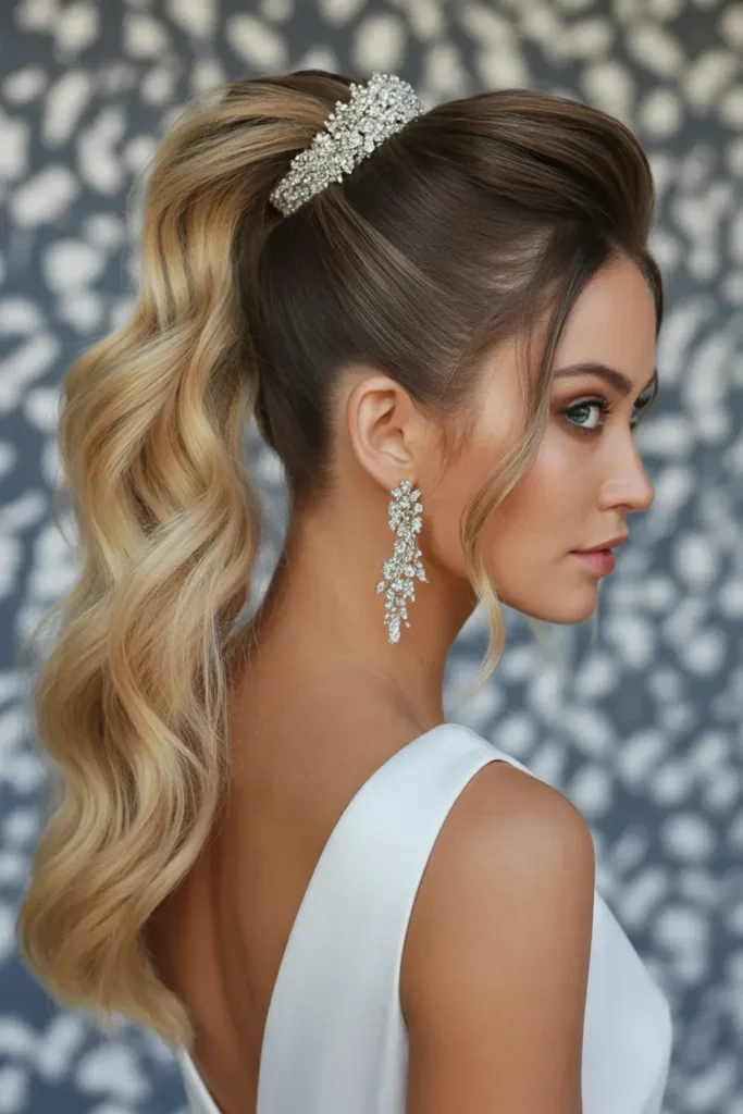 Jeweled High Ponytail