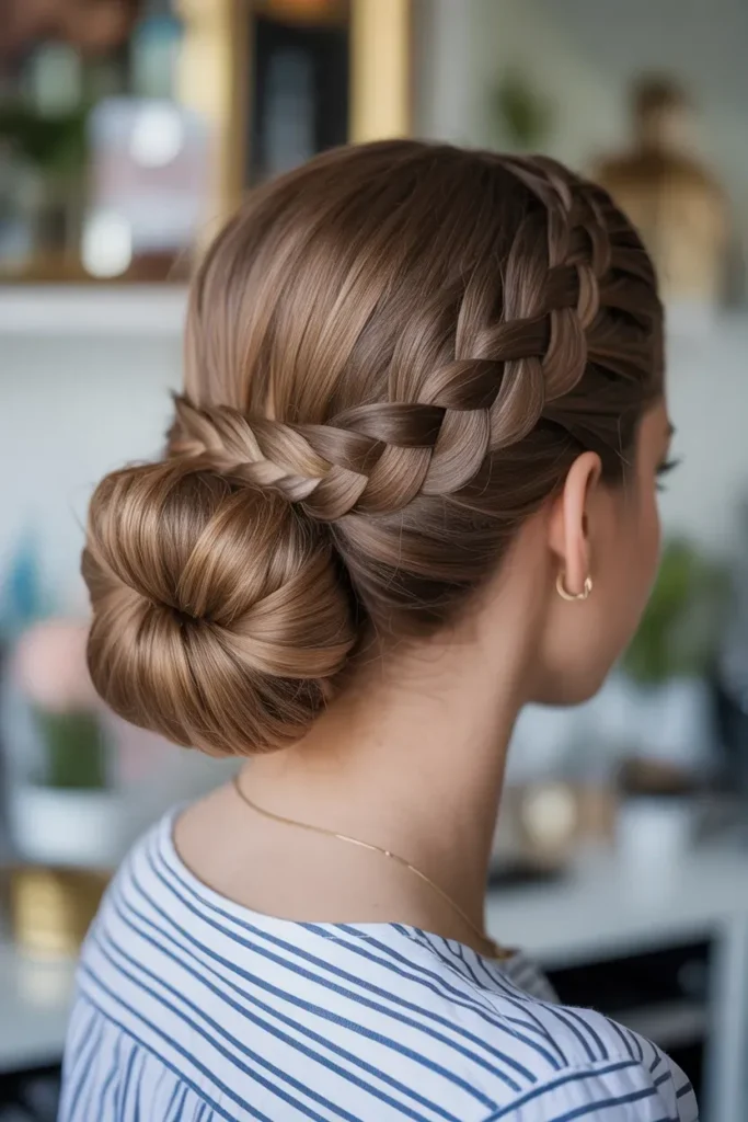 Low Braided Bun