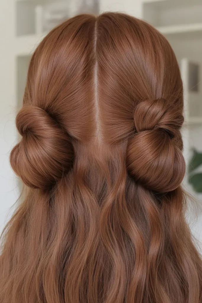 Low Twisted Space Buns