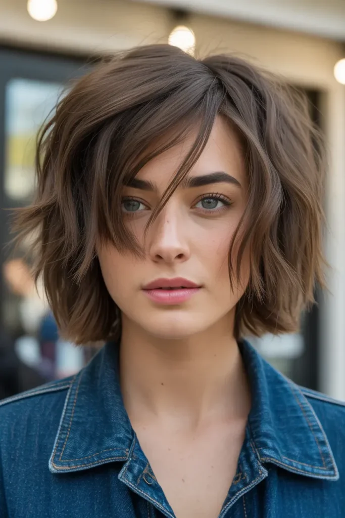 Messy Choppy Bob