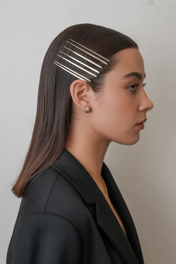 Metallic Pins Parting