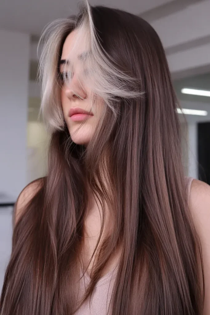 Mocha Face Framing Highlights