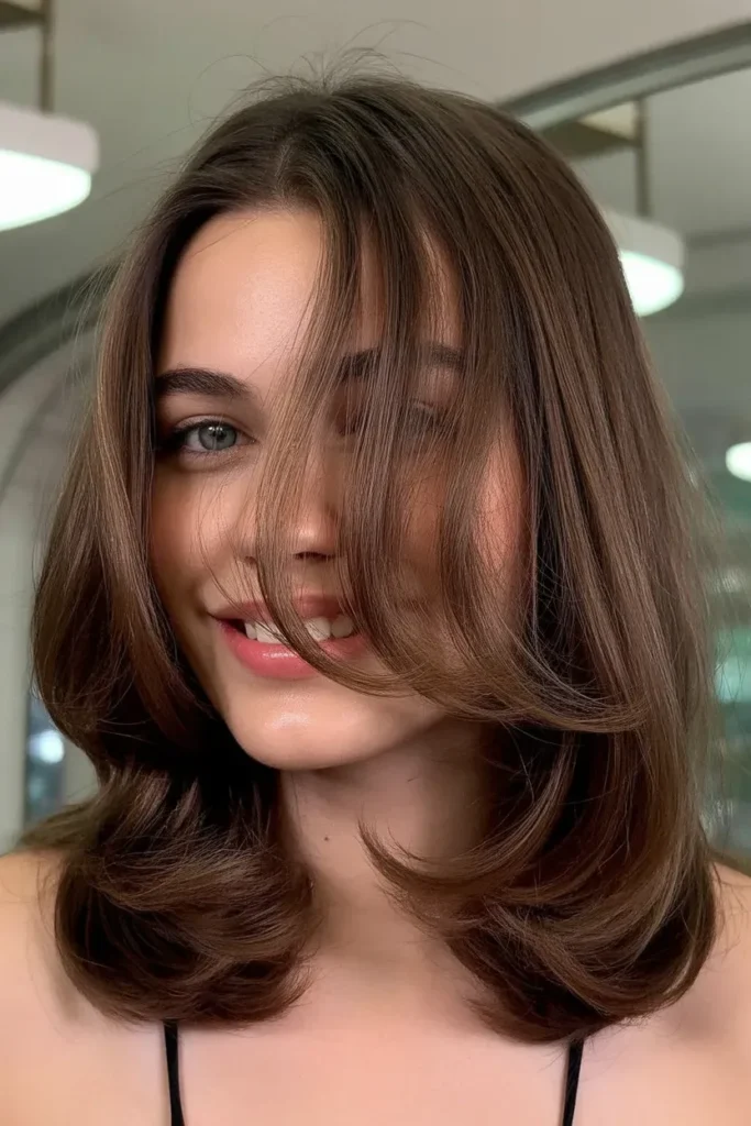 Mocha Layered Flip Ends