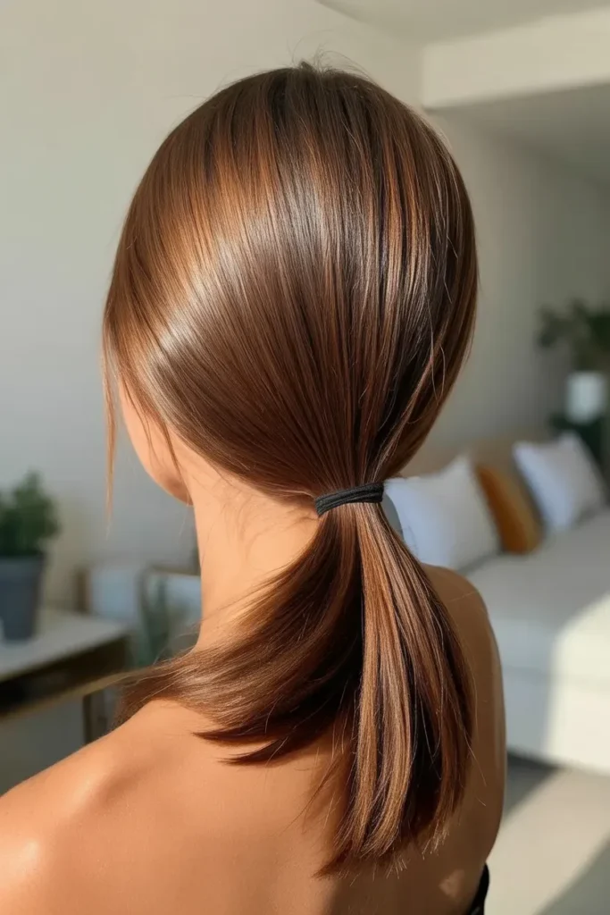 Mushroom Brown Ponytail